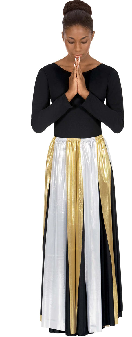 Eurotard Womens Metallic Streamer skirt