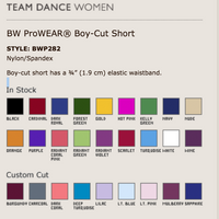 Body Wrappers Boy-cut Brief Shorts - Washington Dancewear