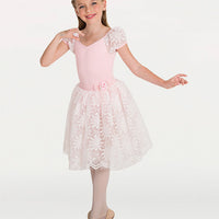 Lace Puff Sleeve Dress - Washington Dancewear