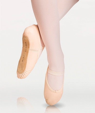 Full Sole Leather Pleated Ballet Slipper - Washington Dancewear