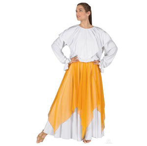 Eurotard Womens Sheer Devotion Single Layer Chiffon Drape and Skirt Praise Overlay - Washington Dancewear