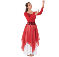Eurotard Womens Sheer Devotion Single Layer Chiffon Drape and Skirt Praise Overlay - Washington Dancewear
