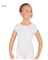 Eurotard Short Sleeve Leotard with Tactel® Microfiber Child’s - Washington Dancewear
